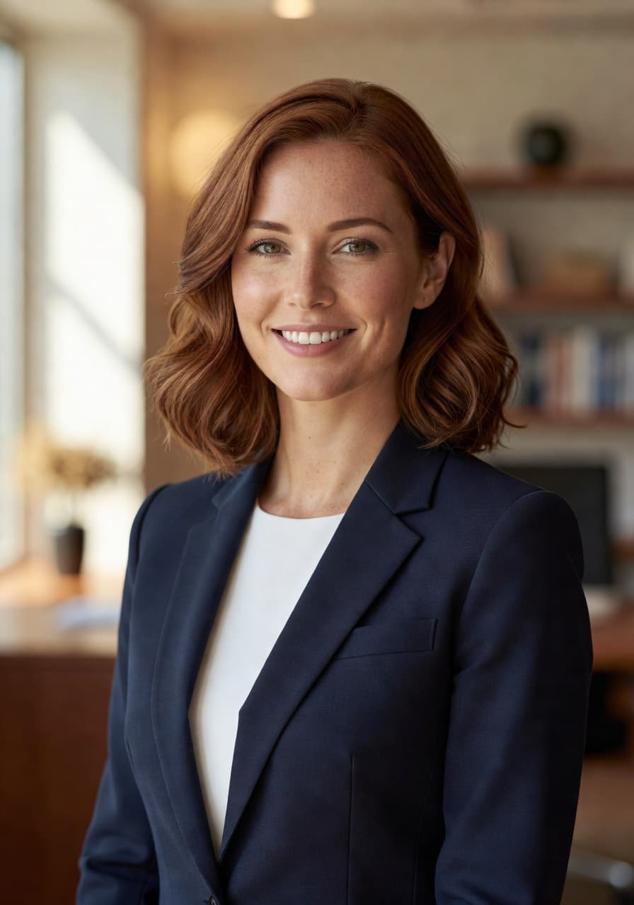 Professional LinkedIn headshot generated with SelfAI AI Photo Studio